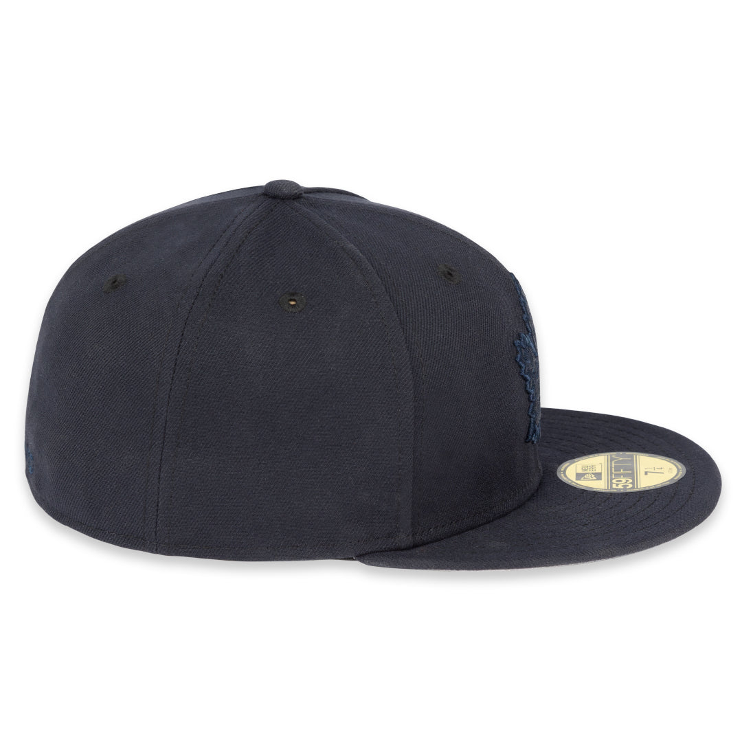 59FIFTY Tonal Prim Logo Fitted Hat - NAVY