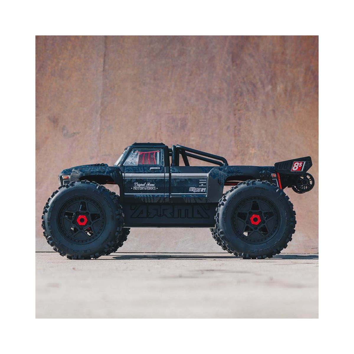  ARA5210, Arrma Outcast 1/5 EXB EXtreme Bash Roller 4WD Monster Stunt Truck (Black)、mySite、merchandisen