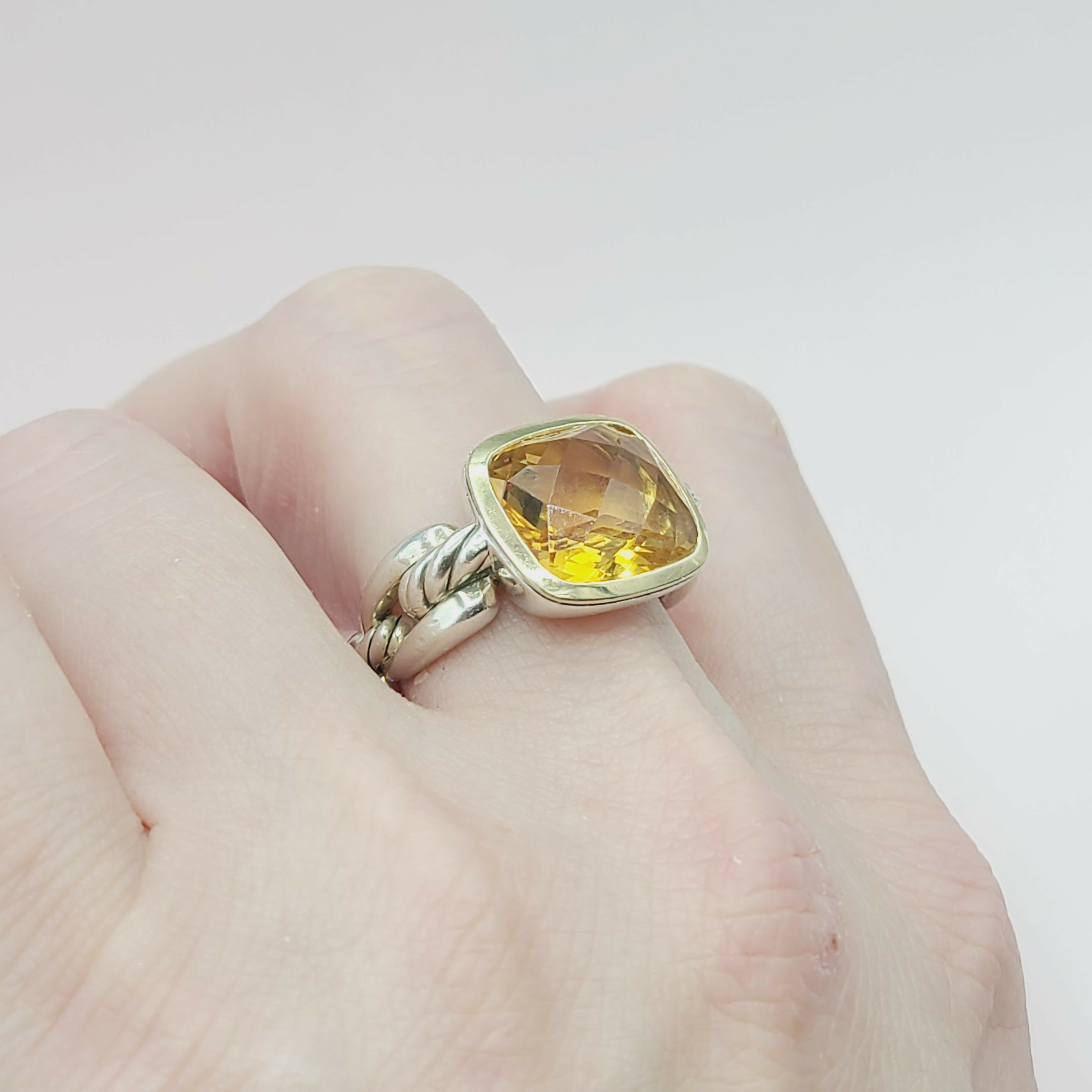 David Yurman Wellesley Link Ring 鈥?Citrine & Gold、mySite、hinf8tx79