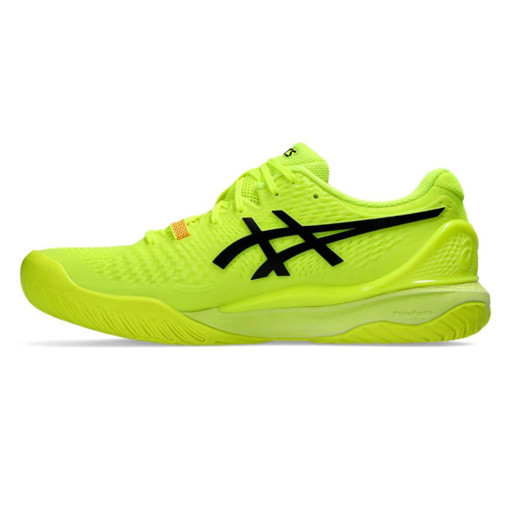 Asics Gel Resolution 9 Paris Edition Men's Tennis Shoe (Safety Yellow/Black)