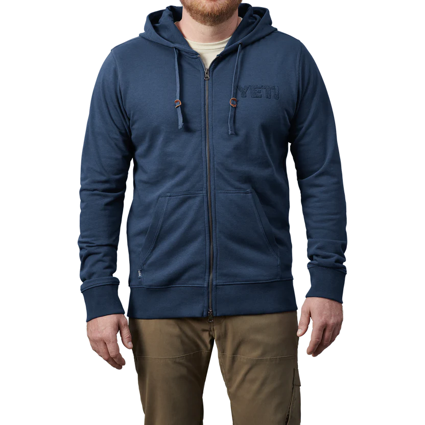 YETI Terry Full Zip Hoodie - Navy、mySite、noshort