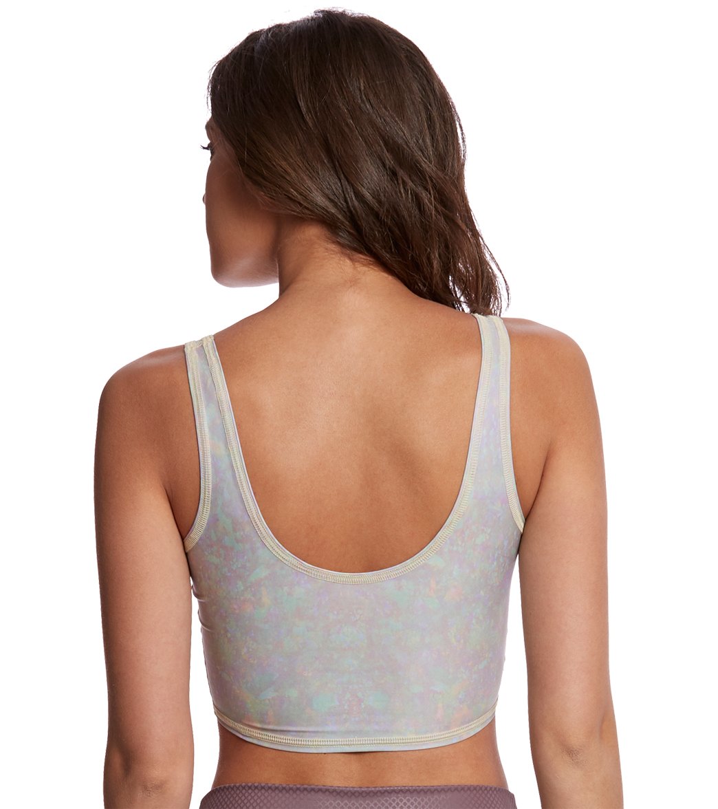 Teeki White Snake Opal Cream Thread Lover Tank、mySite、noshort