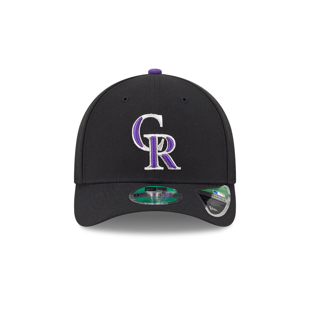 Colorado Rockies New Era 9FORTY Black M-Crown Player Replica Adjustable Hat、mySite、vikingsvslions