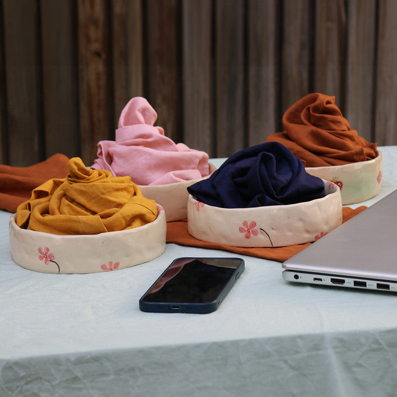 Pure Linen Table Napkins | Set of 4 | Navy Blue、mySite、camillekostekn