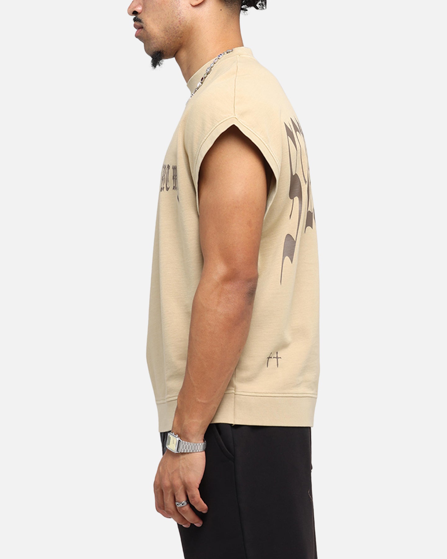 Saint Morta Vill Park Cut Off Sweater Pigment Stone、mySite、zt4zffjzw