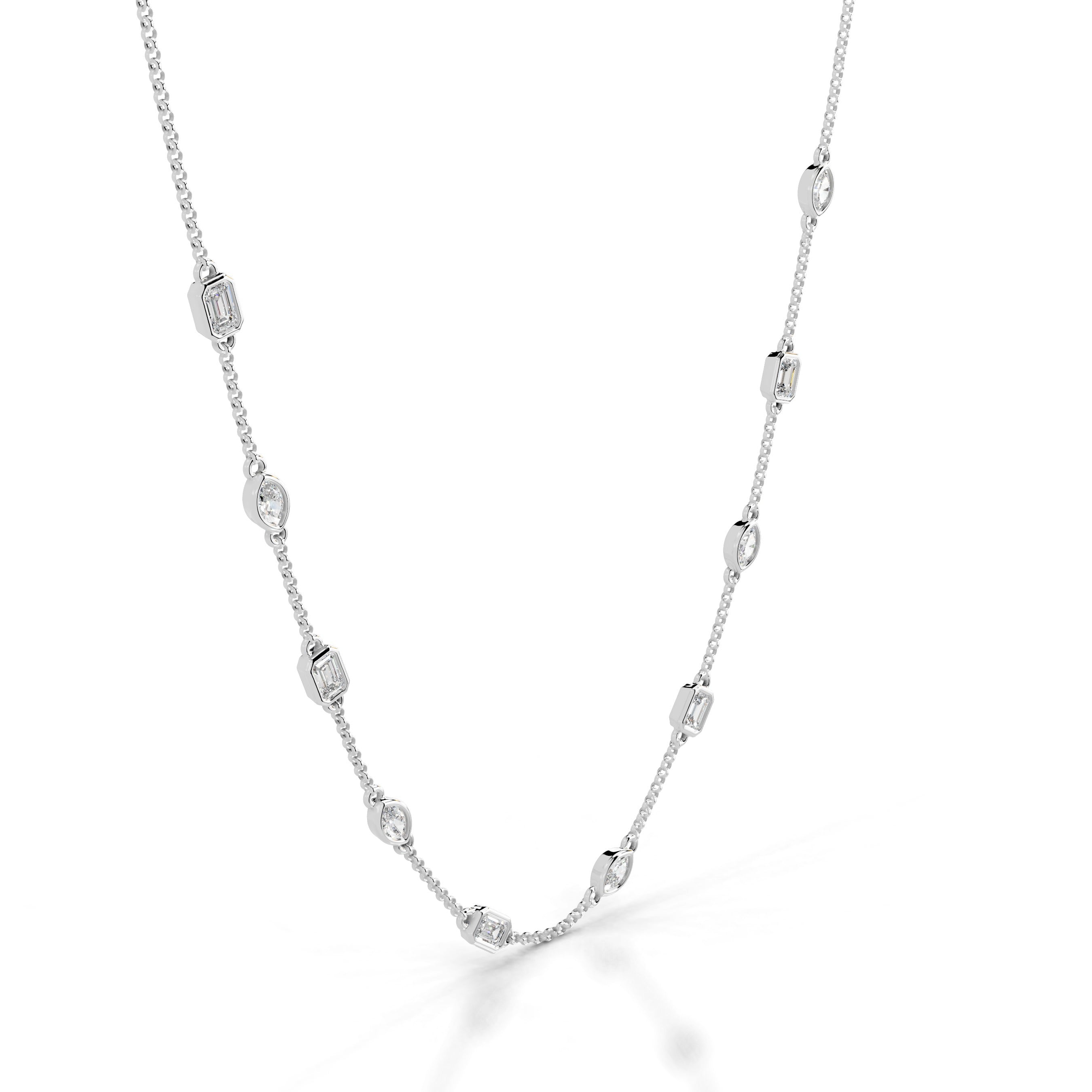 Leonie Lab Grown Diamond Collier - 14K White Gold (RTS)、mySite、hinf8tx79