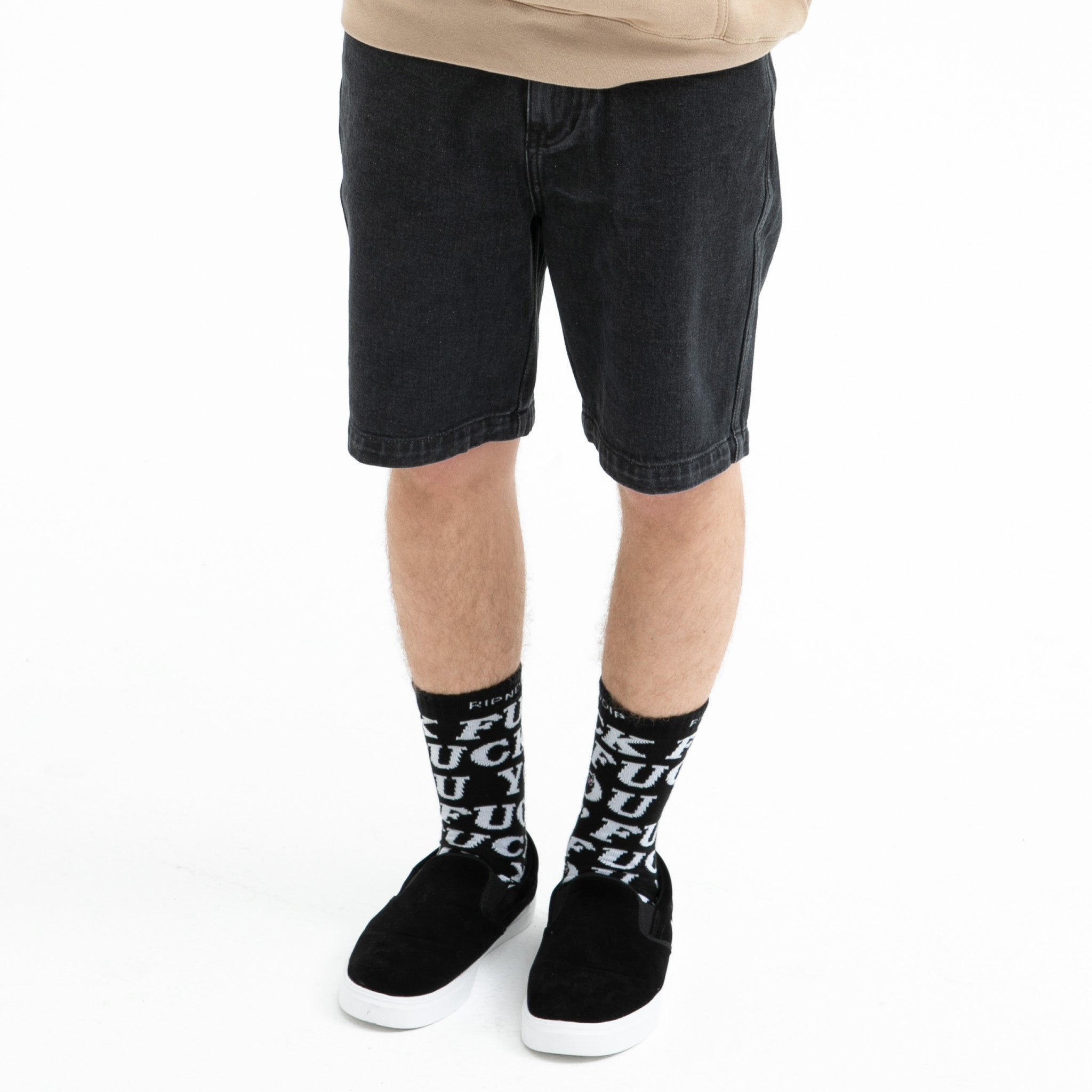  La Brea Denim Shorts (Black Medium Wash)、mySite、merchandisen