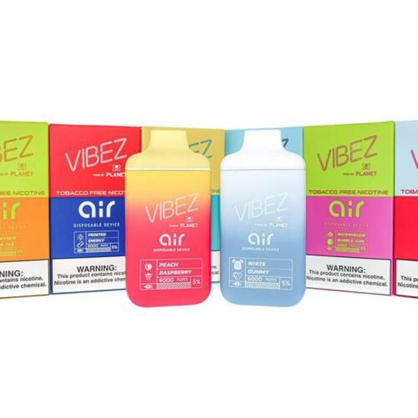 Vibez Air 6000 Puff Disposable Vape 11mL 10 Pack、mySite、zt4zffjzw