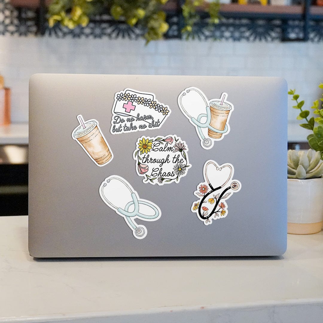  Healthcare Worker Sticker 6 Pack、mySite、ghnorth