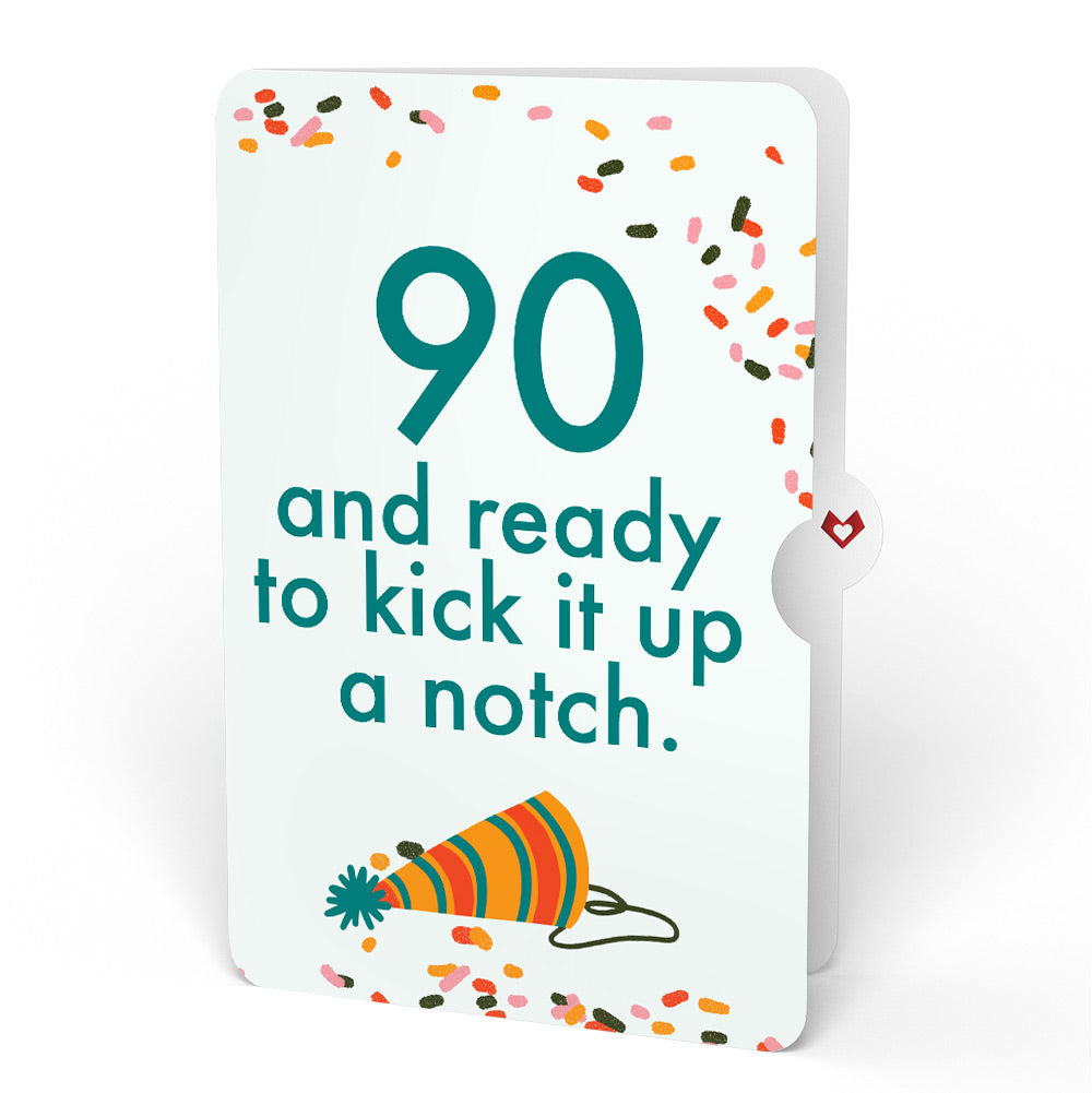 Send Noods Spicy Birthday Pop-Up Card and 90th Kick It Up Sentiment Set、mySite、solidvoid