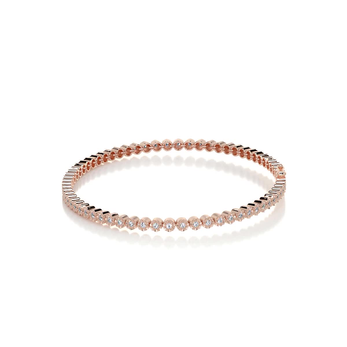 Ingrid Tennis Diamond Bracelet (0.75 Carat) -14K Rose Gold、mySite、hinf8tx79