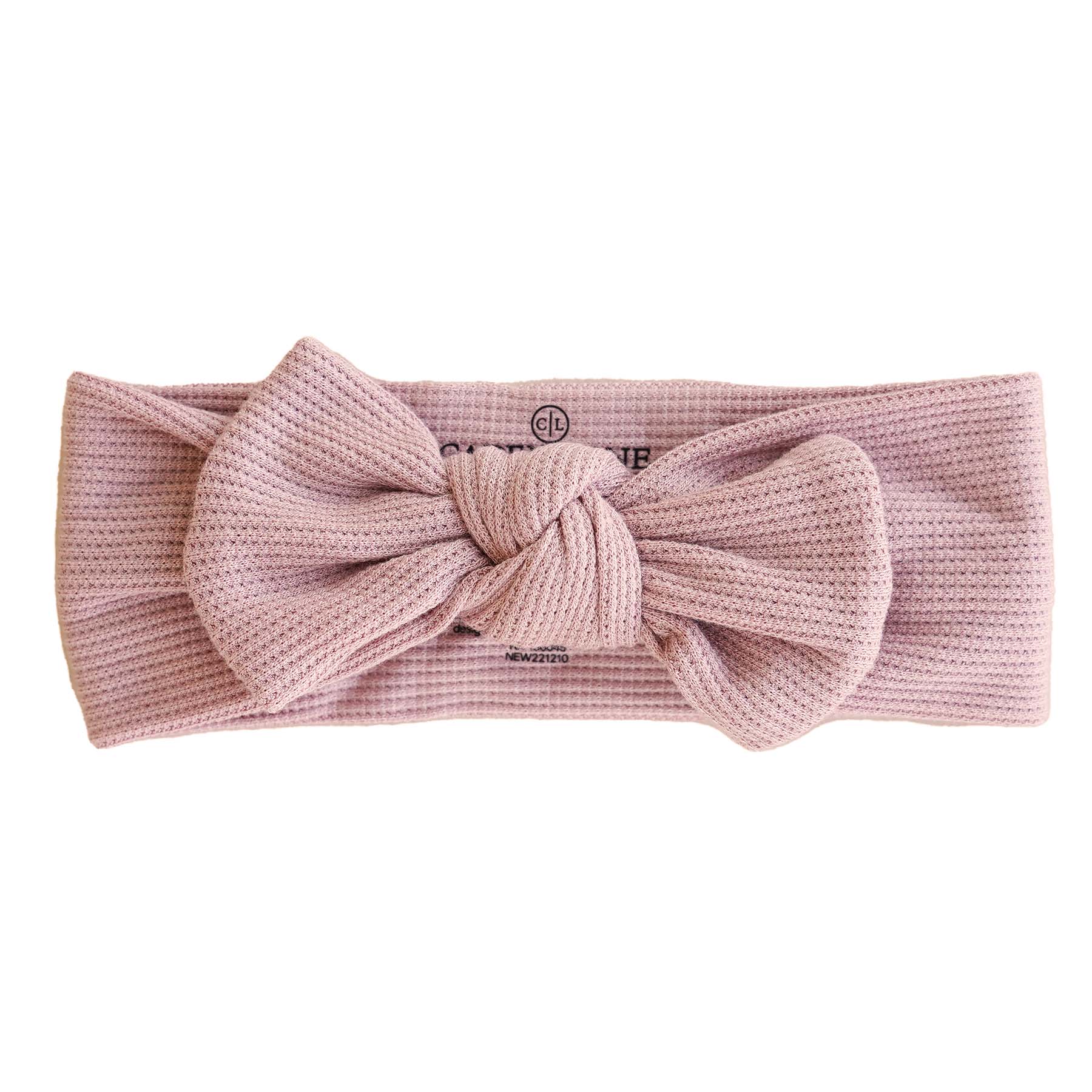  Vintage Rose Bamboo Waffle Knit Large Bow Headwrap、mySite、layawaytickets