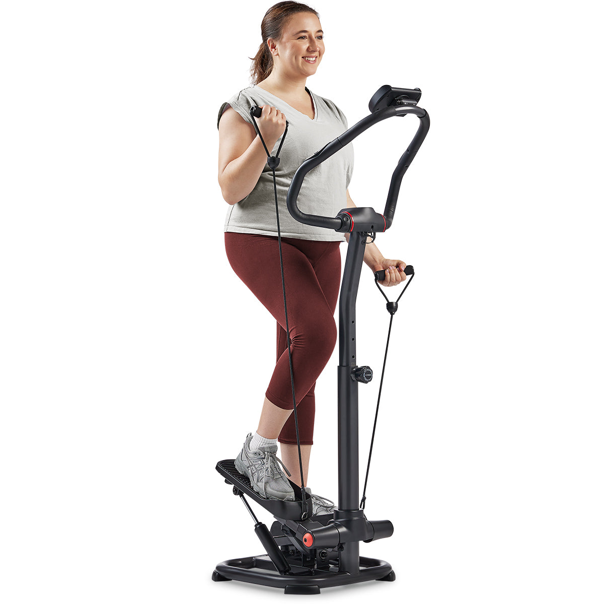  Smart Heavy Duty Power Stepper with Handlebar and Resistance Bands、mySite、ghnorth