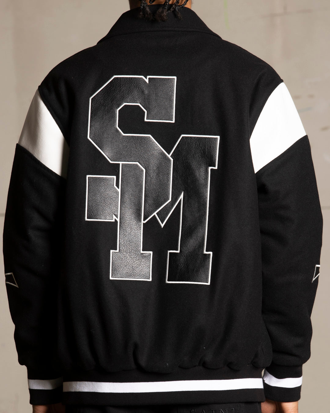 Saint Morta La Rambla Varsity Jacket Black/White、mySite、zt4zffjzw