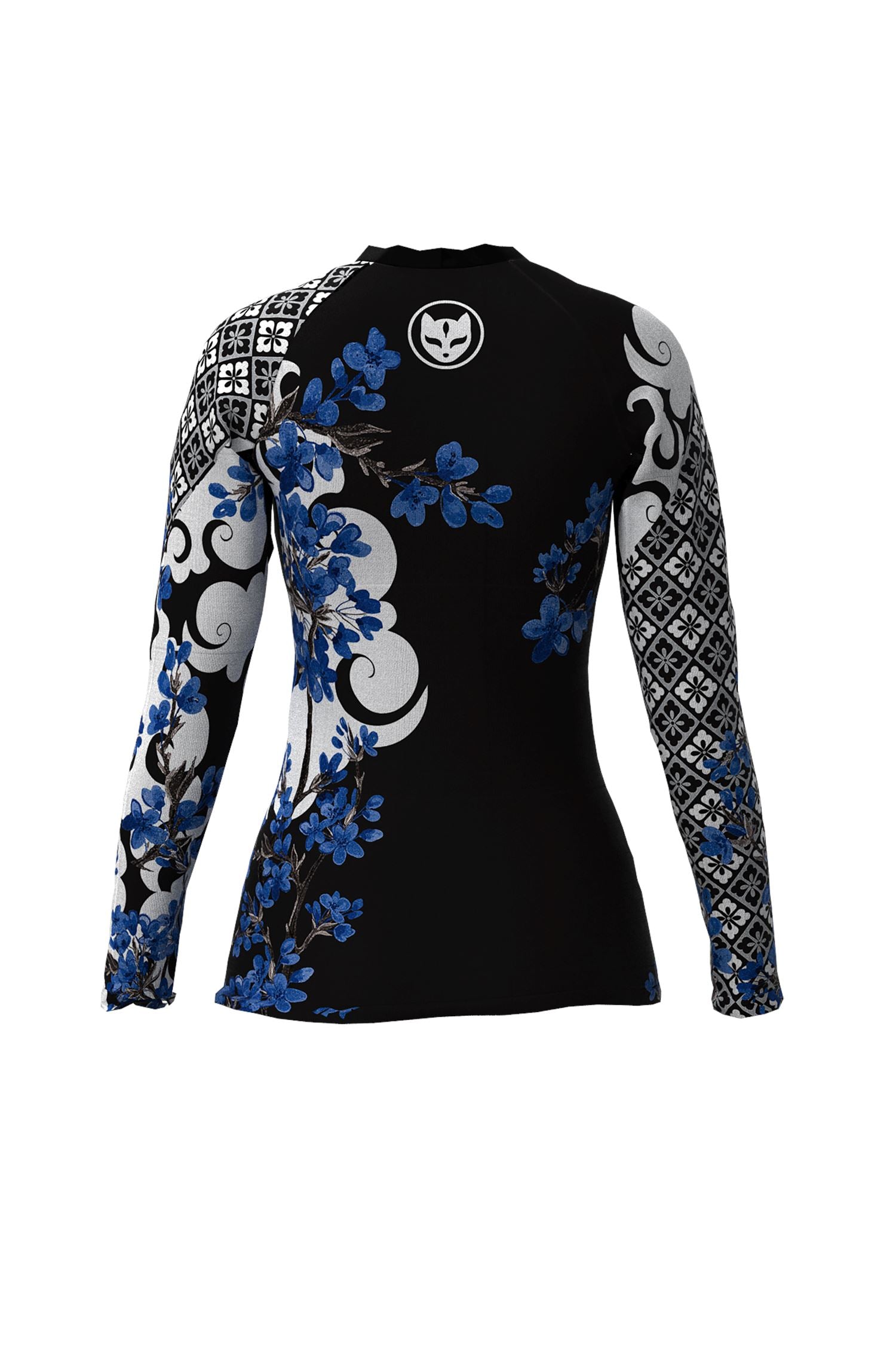 Women's Cherry Blossom Ranked Jiu Jitsu Rashguard - Long Sleeve、mySite、gigharbornorthrealestate