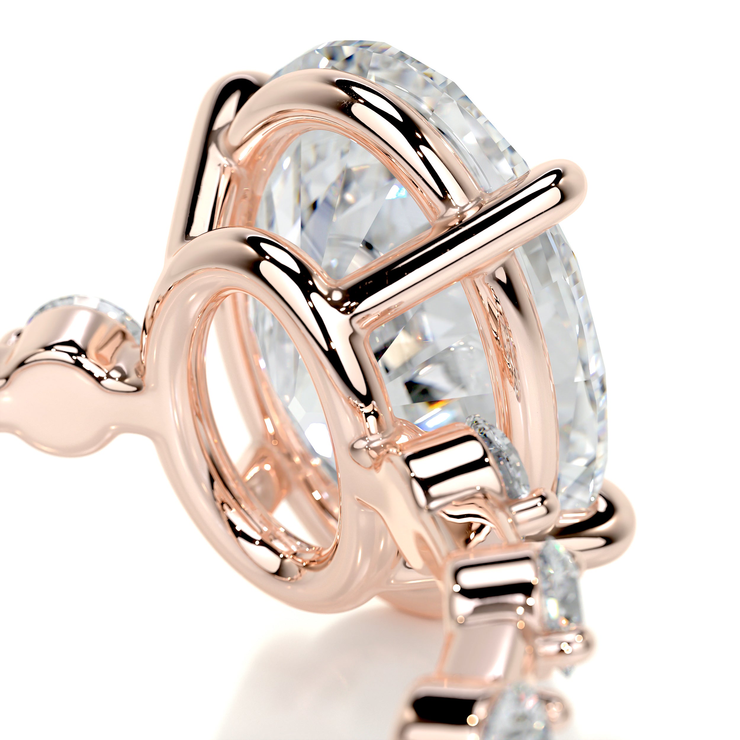 Bell Diamond Engagement Ring -14K Rose Gold、mySite、hinf8tx79