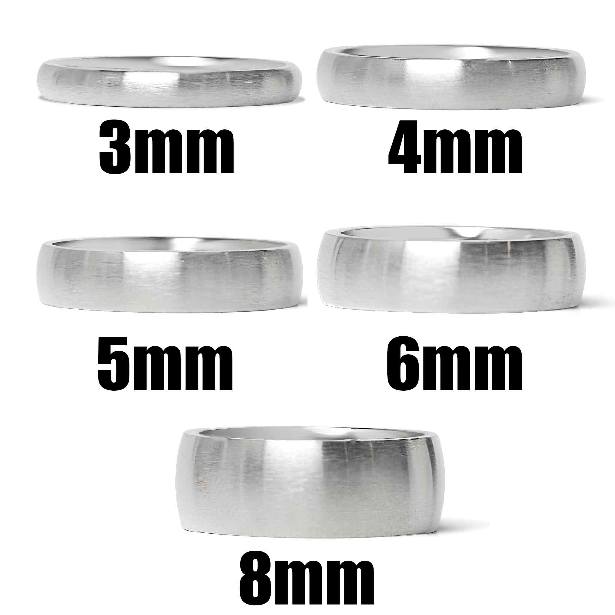 Stainless Steel Brushed Rounded Blank Ring / CFR2116、mySite、dreamappss
