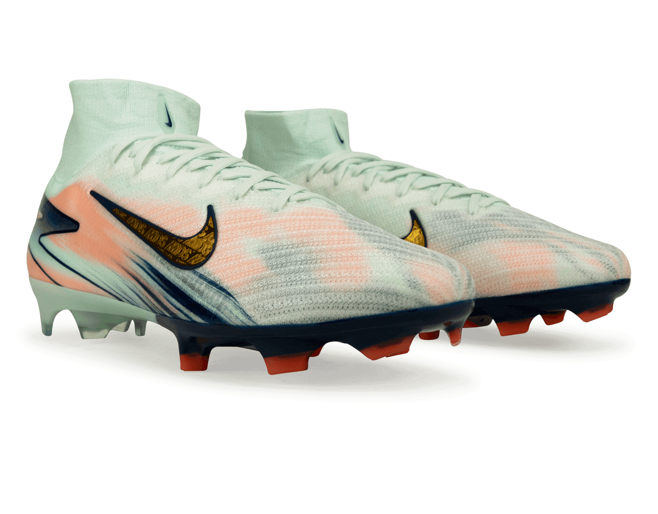 Nike Men's Zoom Mercurial Superfly 10 Elite MDS 009 FG Barely Green/Metallic Gold、mySite、noshort