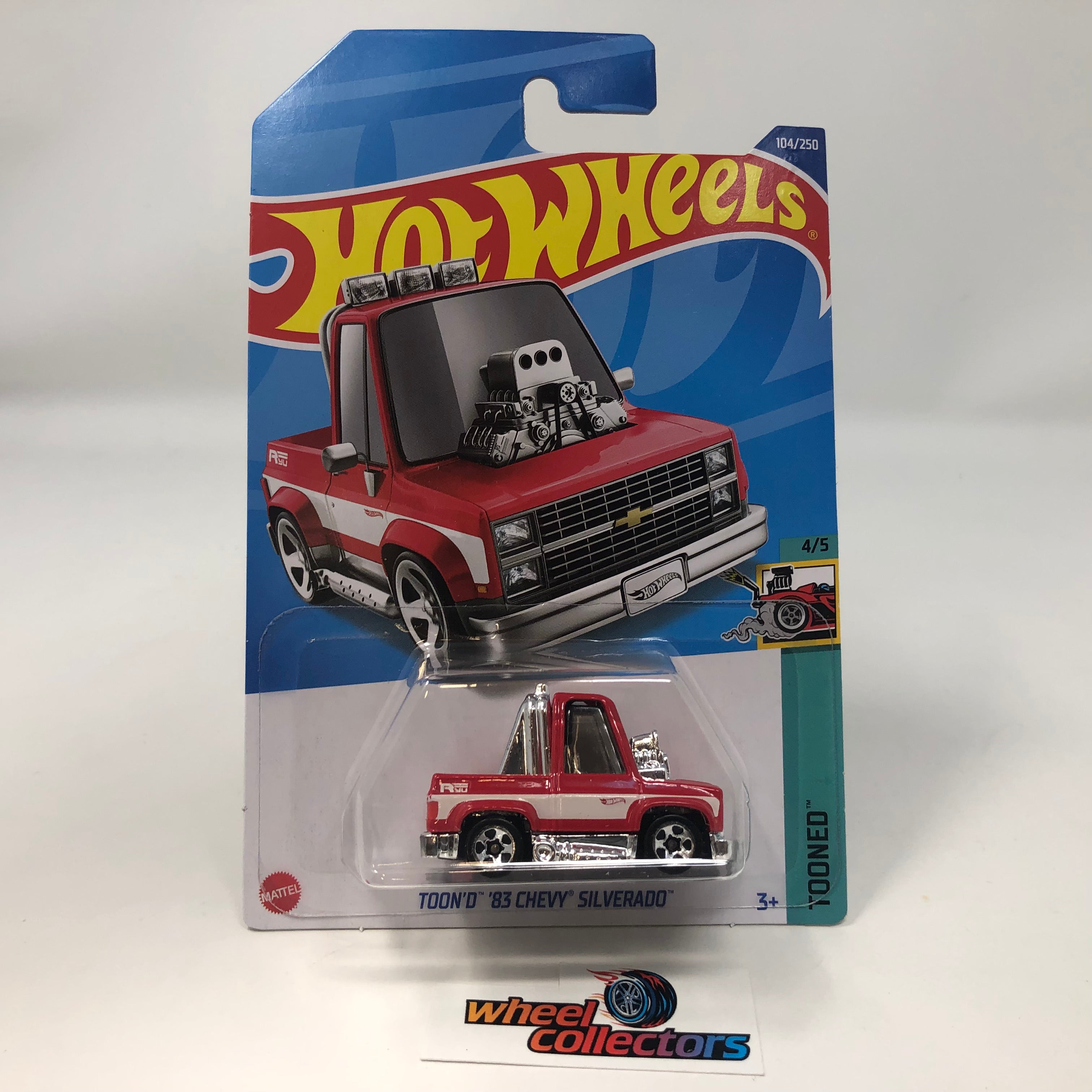 Toon'D '83 Chevy Silverado #104 * Red * 2022 Hot Wheels International Case N、mySite、hgirdovlk