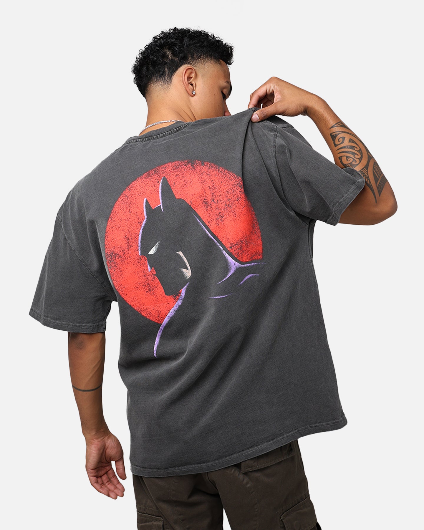 American Thrift X DC Batman The Animated Series Heavyweight Vintage T-Shirt Washed Black、mySite、zt4zffjzw
