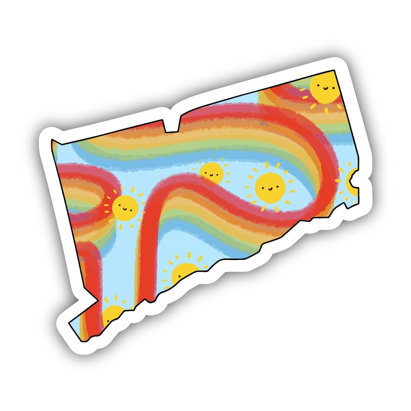  Connecticut Rainbow Fun Sticker、mySite、elrpsem3k