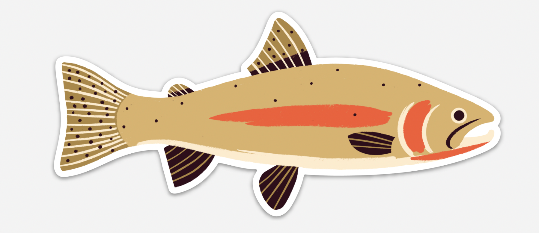 Native Trout Sticker、mySite、solidvoid