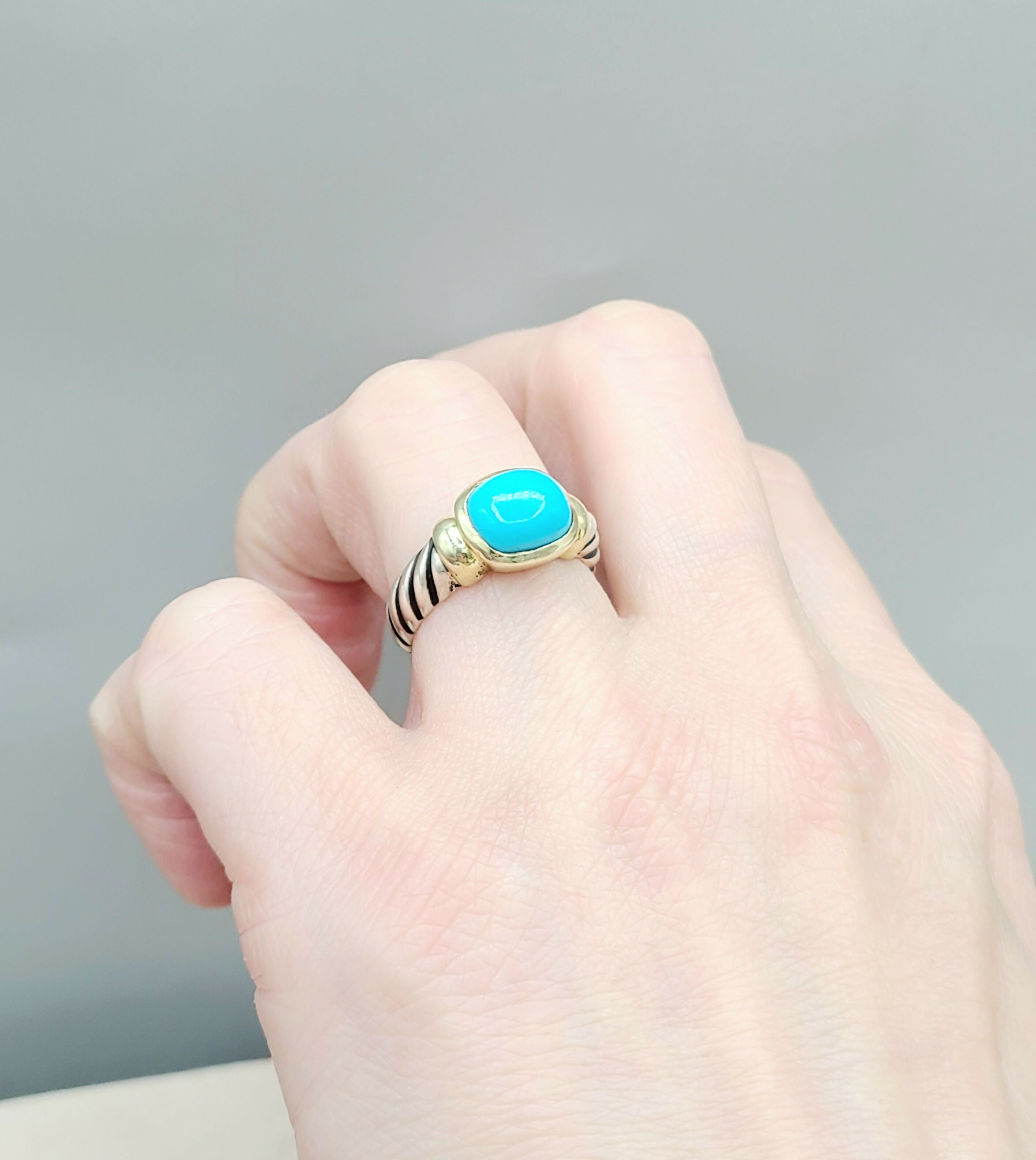 David Yurman Noblesse Ring Turquoise & Gold、mySite、hinf8tx79