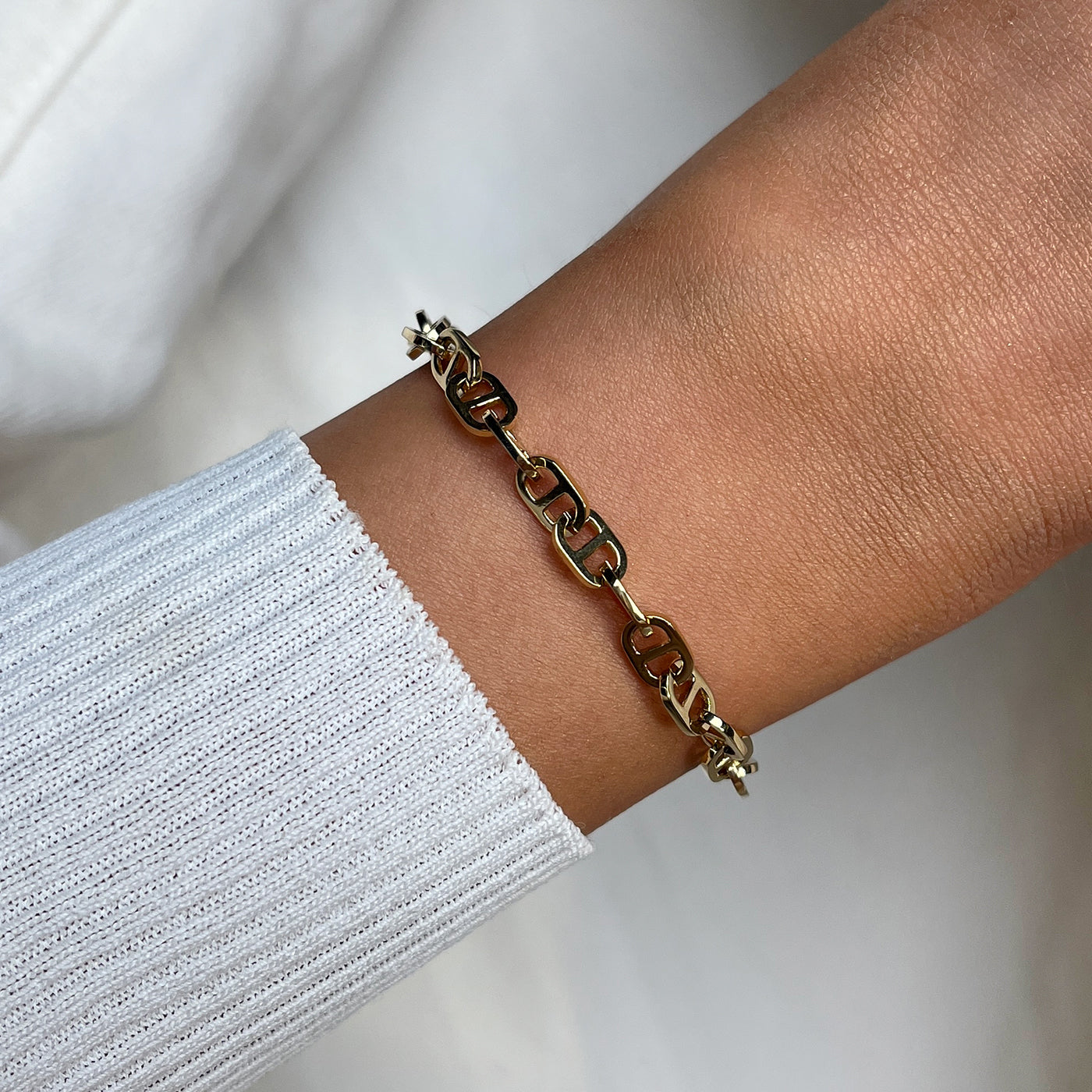  Élevé θ Chain Bracelet, Gold Colour