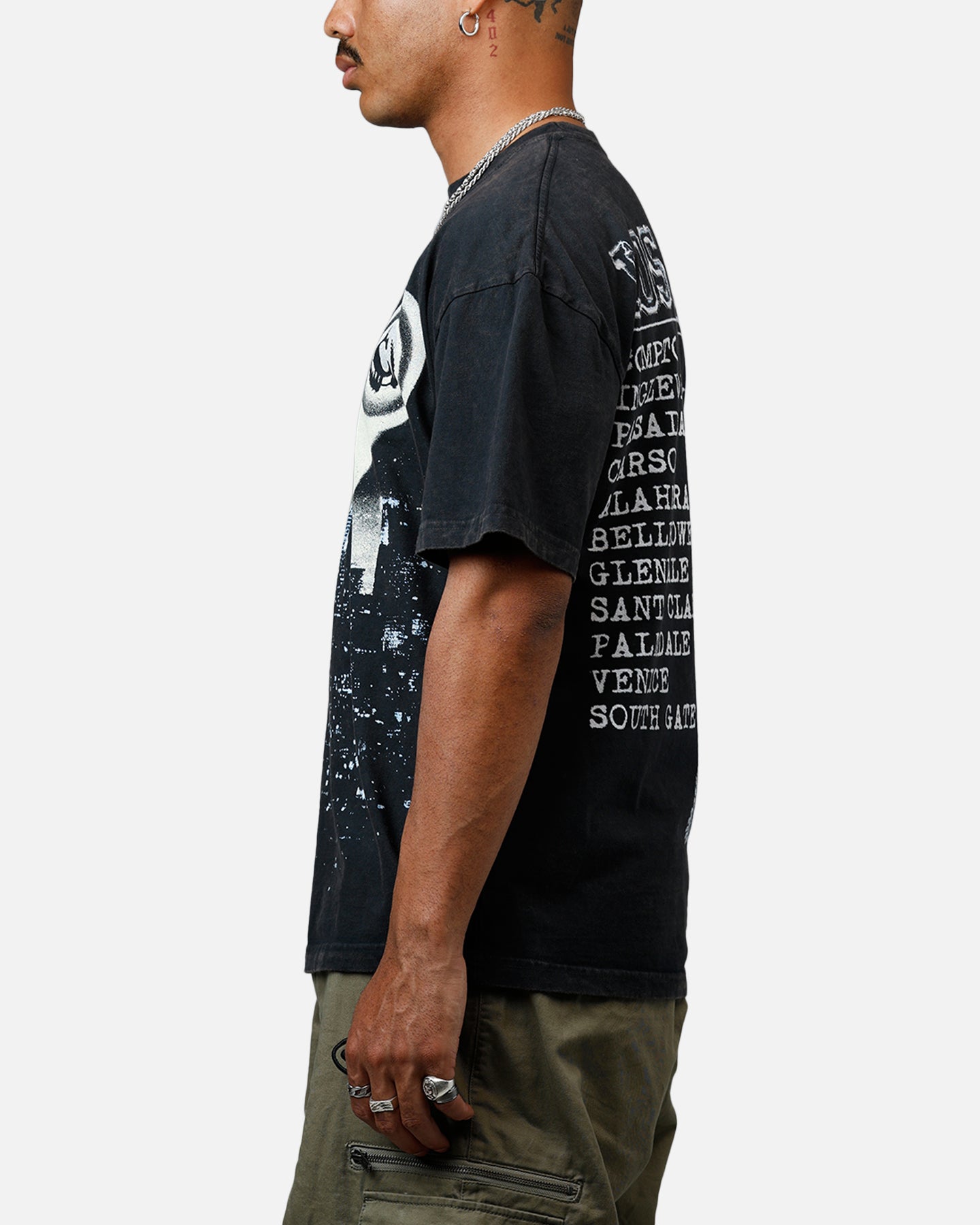 Culture Kings CK Los Angeles Vintage T-Shirt Black、mySite、zt4zffjzw