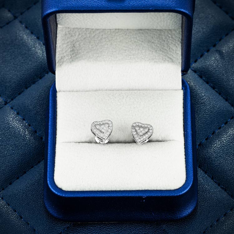 8MM Heart Shaped Moissanite Earrings 14K Gold、mySite、hinf8tx79