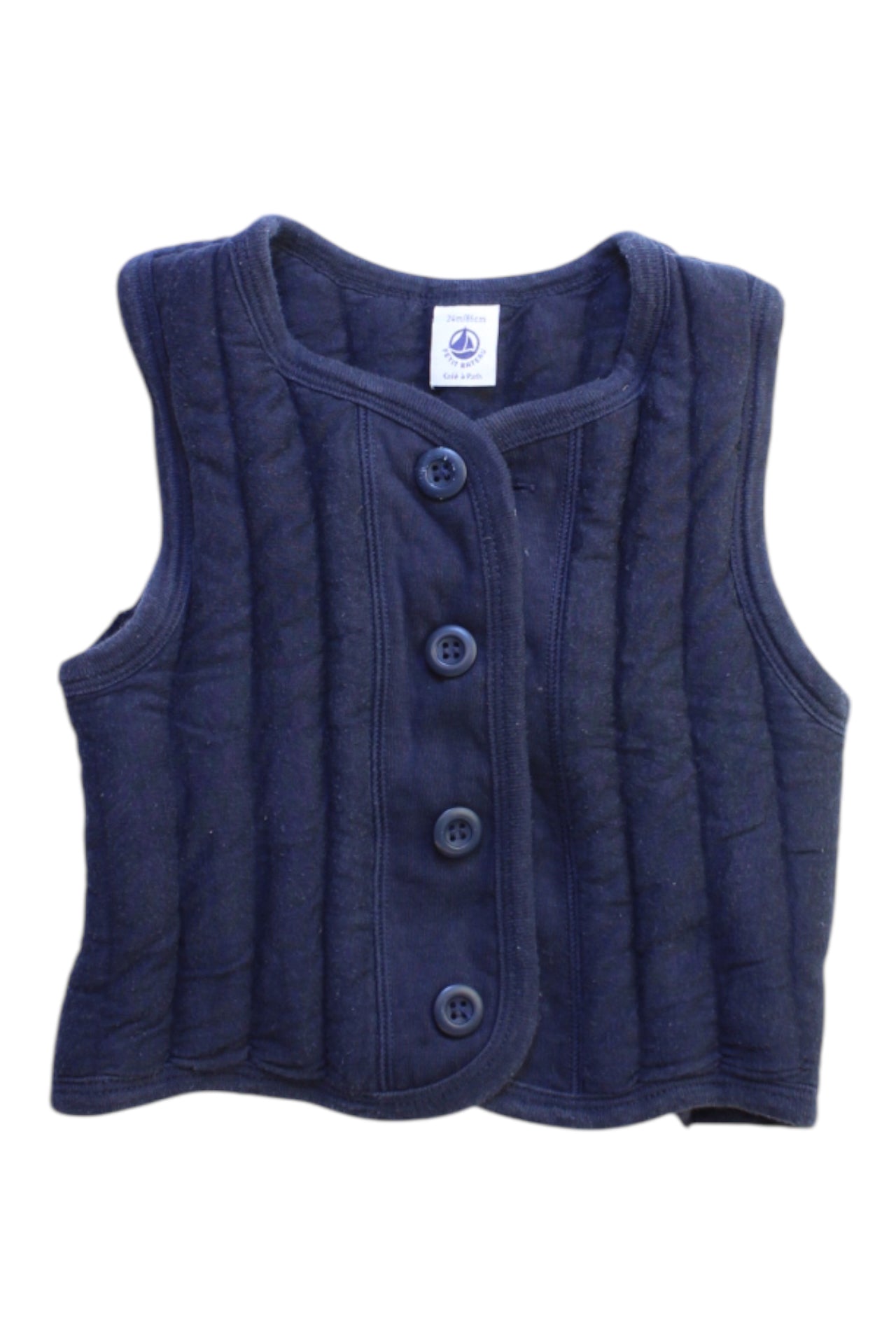 Petit Bateau Quilted Vest 18-24M、mySite、g9winljtr