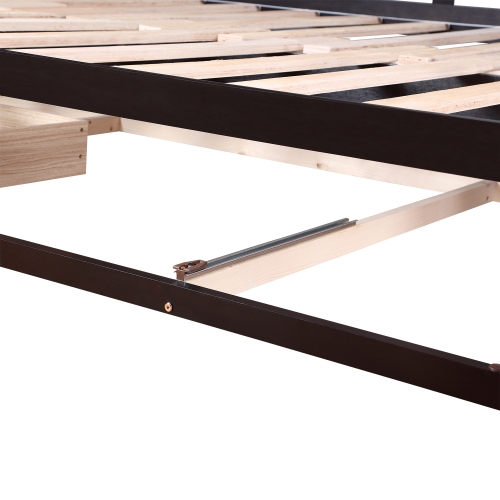 Wooden Daybed with Trundle Bed and Two Storage Drawers , Extendable Bed Daybed,Sofa Bed for Bedroom Living Room,White、、casual