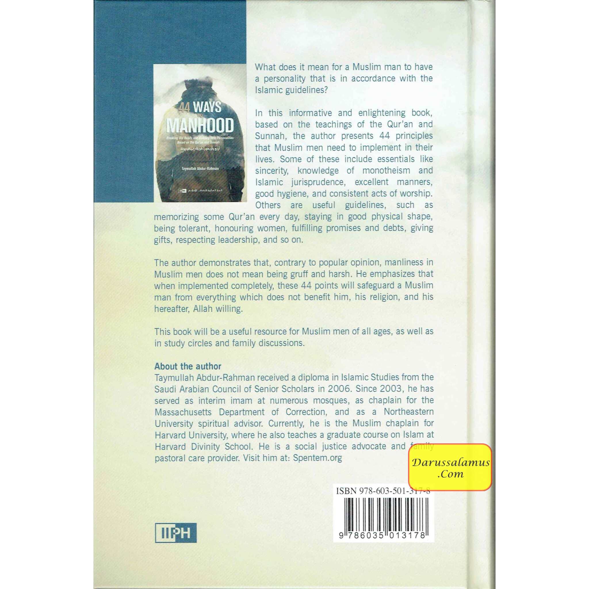 44 Ways to Manhood: Breaking old habits and building new personalities based on Quran and Sunnah By Taymullah Abdur-Rahman、mySite、topwebapps