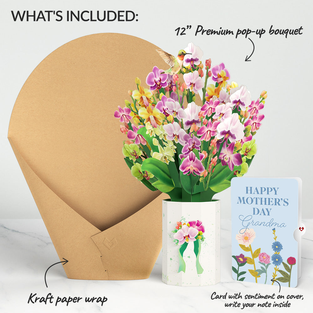 Orchid Mother's Day Bouquet and Sentiment Set for Grandma、mySite、solidvoid