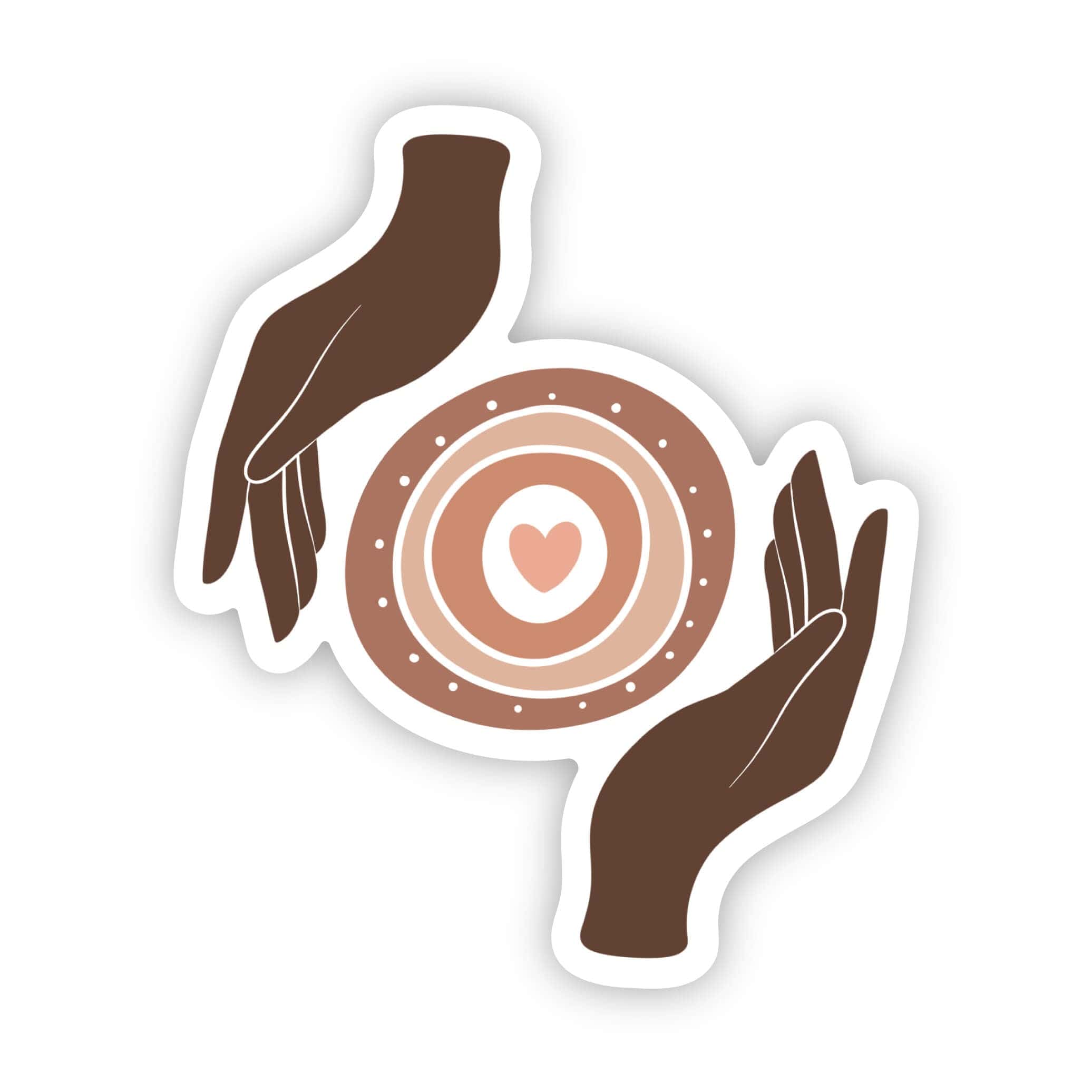  Hands Uniting Evil Eye Sticker、mySite、ghnorth