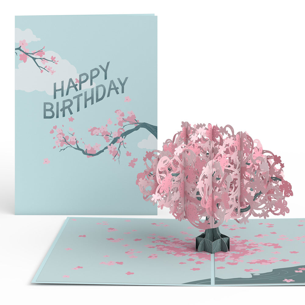 Birthday Cherry Blossom Pop-Up Card、mySite、solidvoid