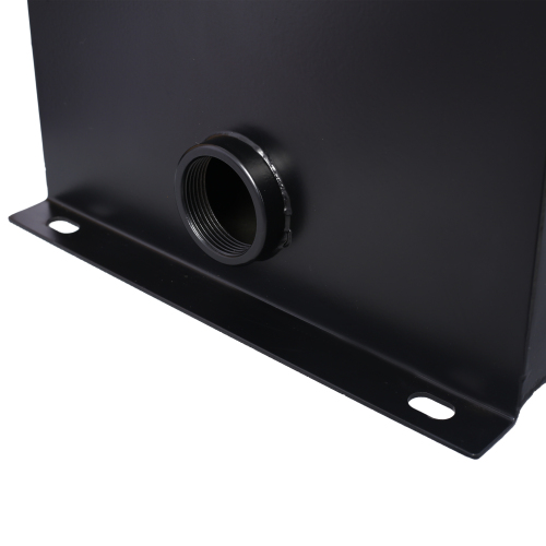 5 Gallon 14 Gauge Steel Hydraulic Fluid Reservoir Tank with Inlet 1-1/2" FNPT and Outlet 3/4" FNPT, Integral Mounting Foot On Each End, Black、、eastwooduniform