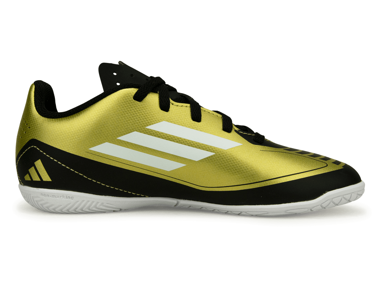 adidas Kids F50 Club Messi IN Gold/Black/White、mySite、noshort
