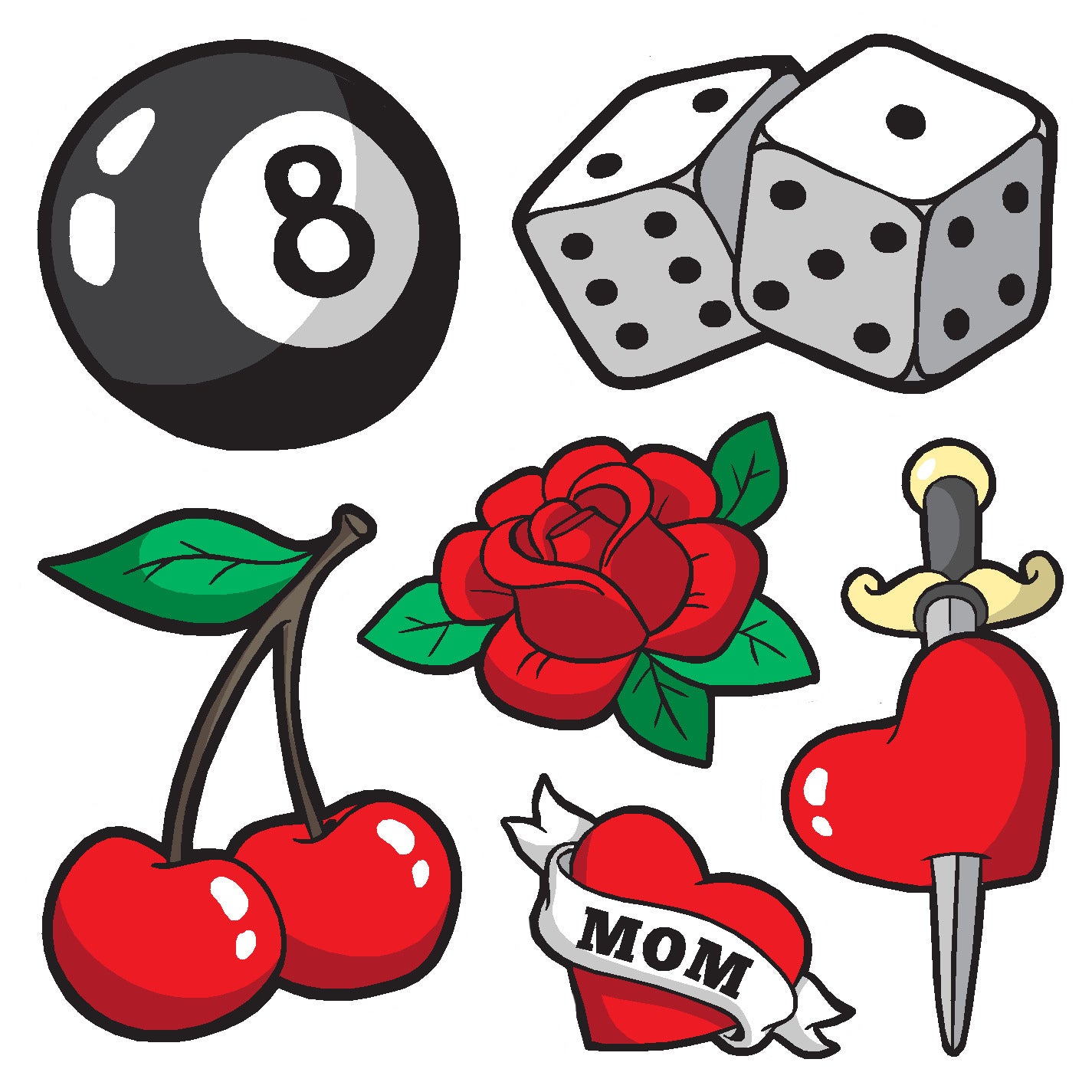  Casino Vinyl Sticker Decal Set、mySite、ghnorth