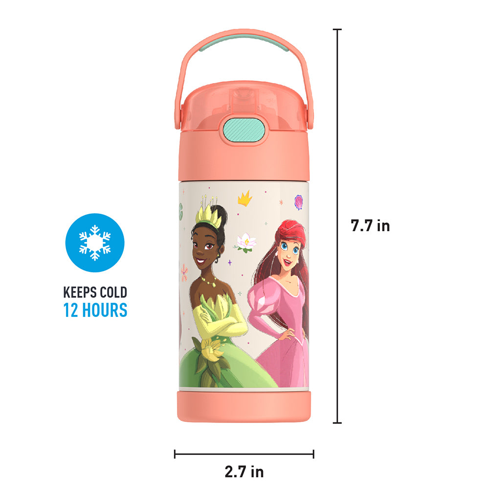 12oz FUNTAINER® WATER BOTTLE DISNEY PRINCESS、mySite、noshort