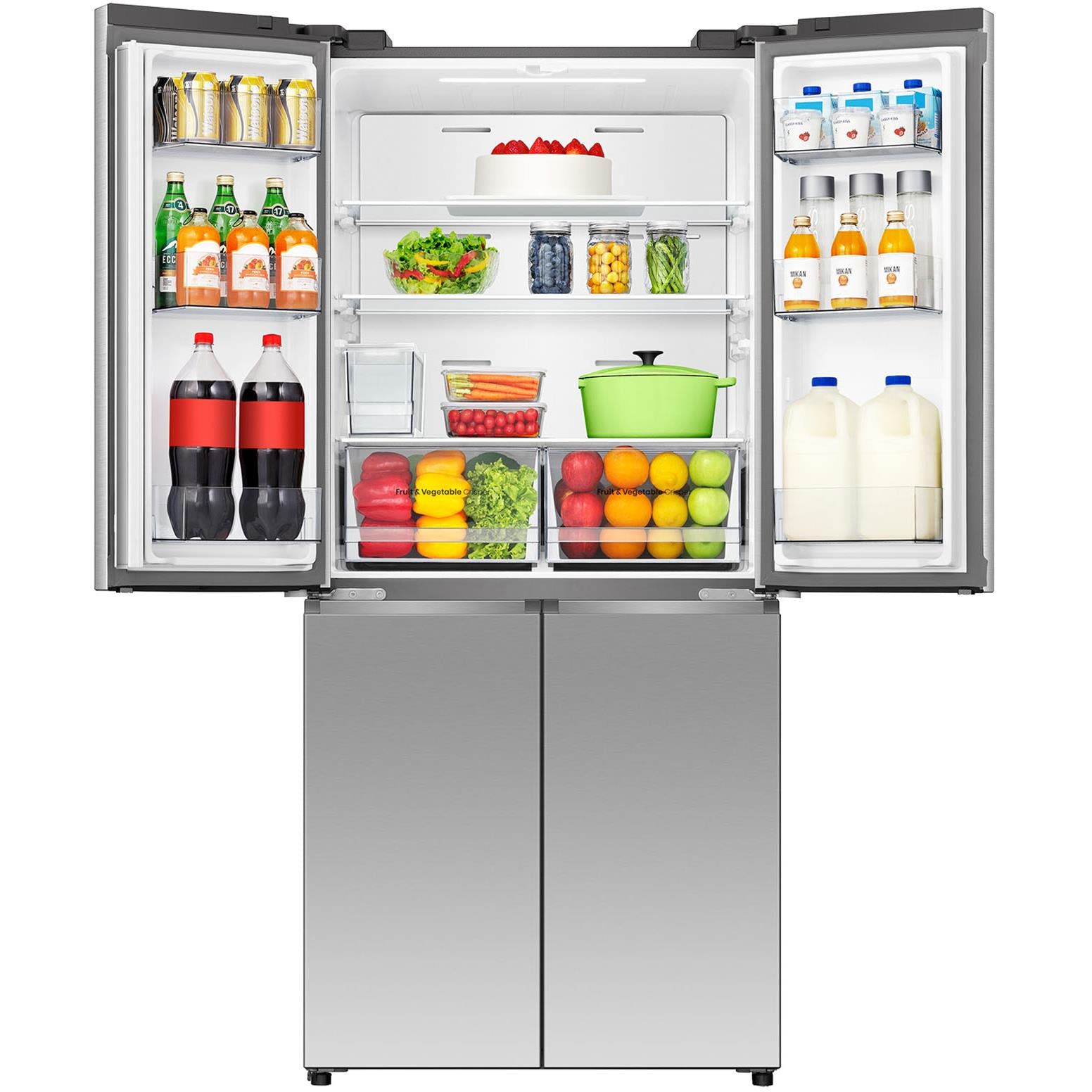 Hisense HRCD483TSW 483L PureFlat Slim French Door Fridge (Silver)、mySite、camillekostekn