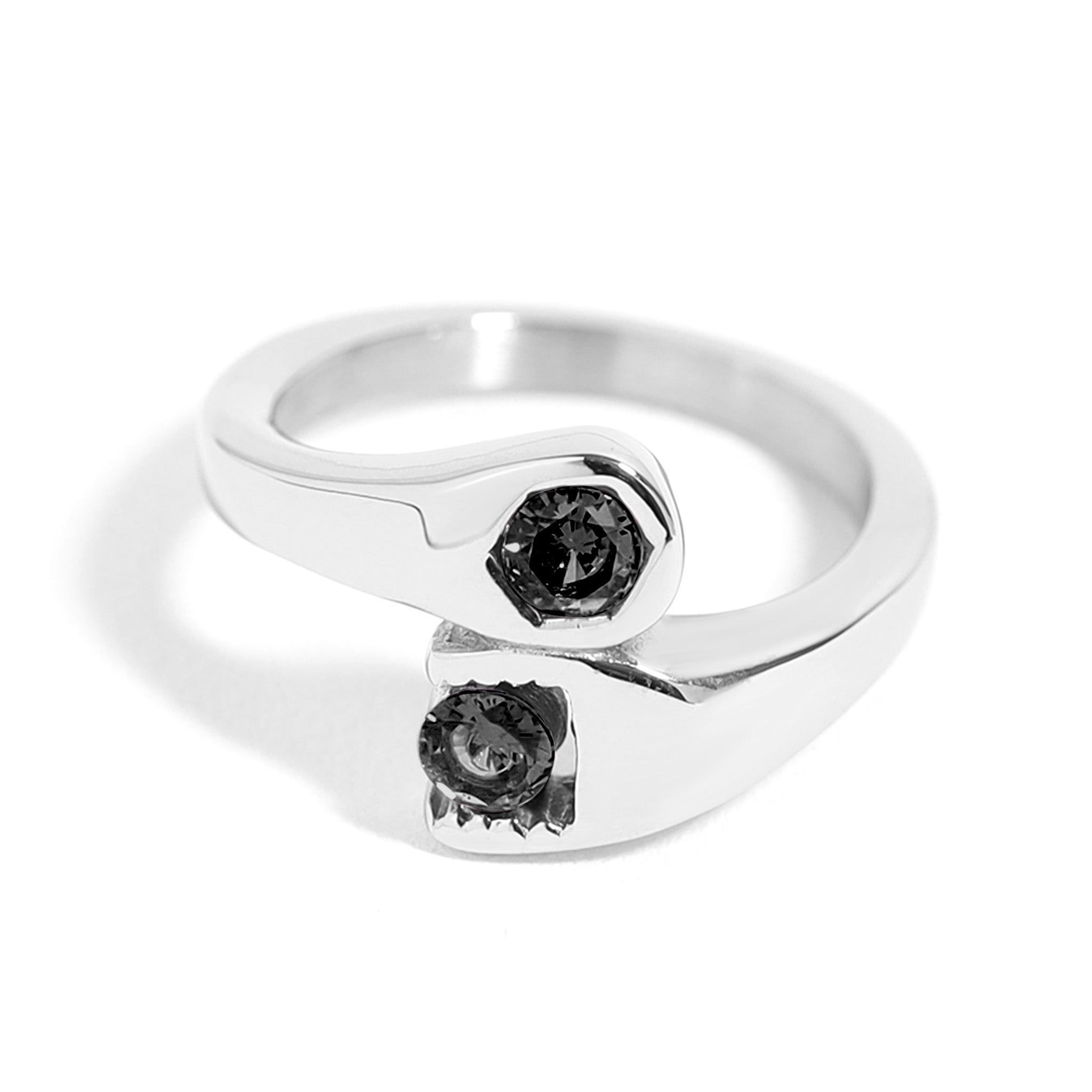 CZ Wrench Polished Stainless Steel Ring / SCR3075、mySite、dreamappss