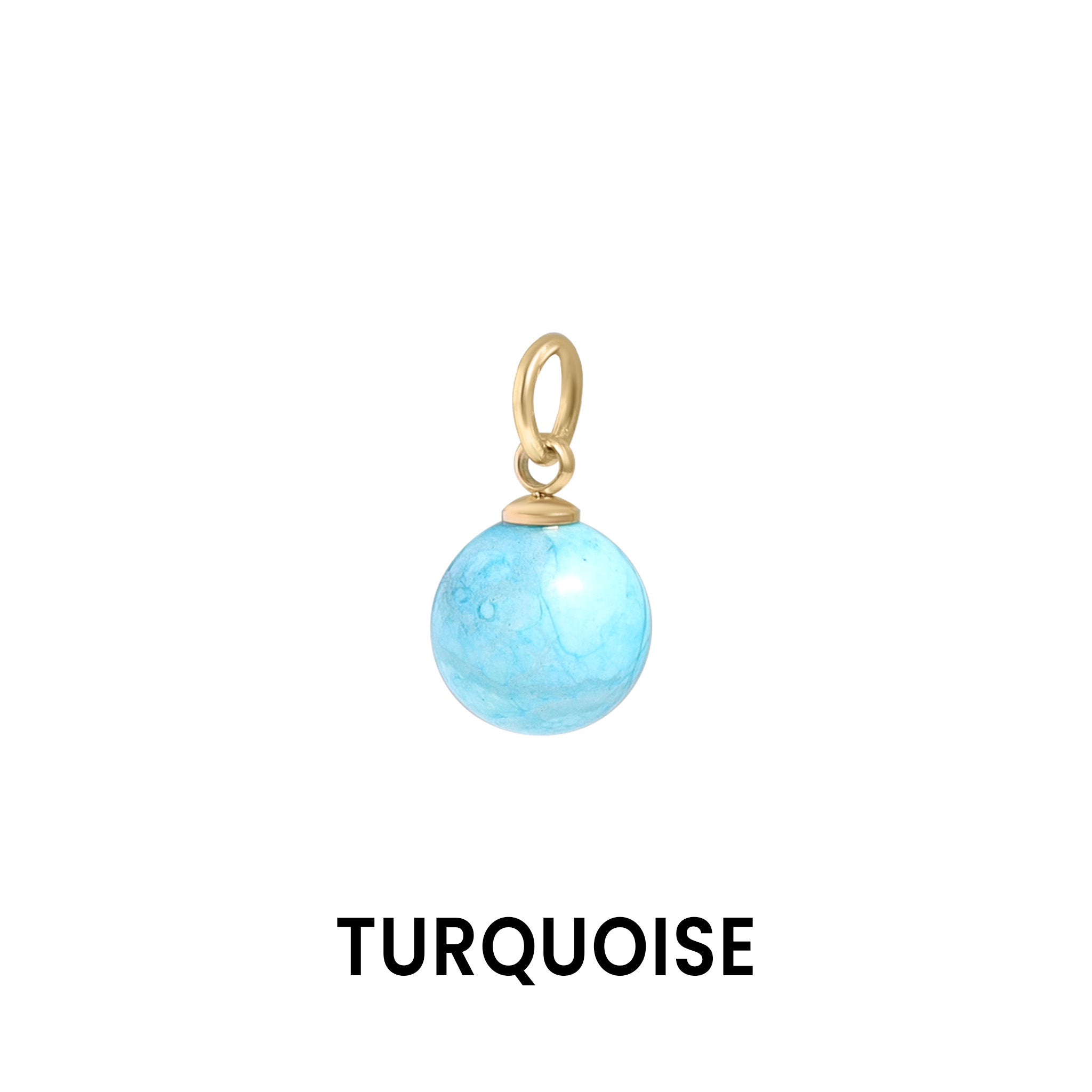 18K Gold PVD Stainless Steel Semi Precious Natural Stone Charms / SBB0306、mySite、dreamappss