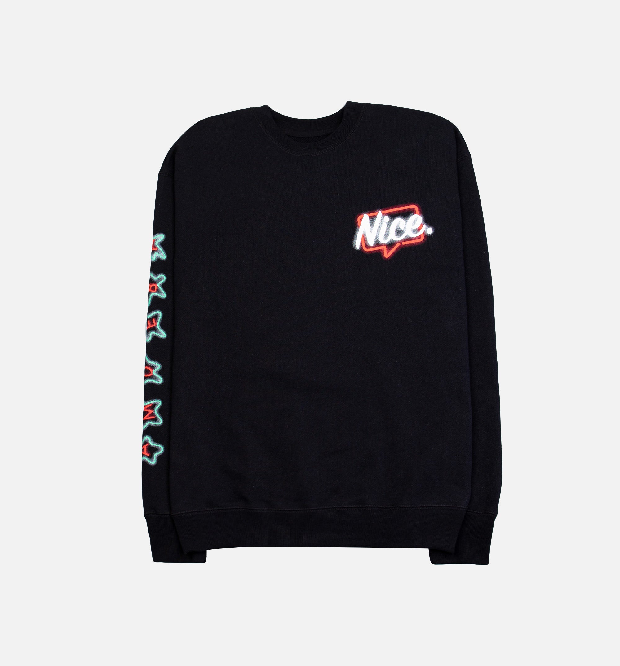 Nice Kicks X Amoeba Star Crewneck Mens Crew - Black、mySite、dreamappss