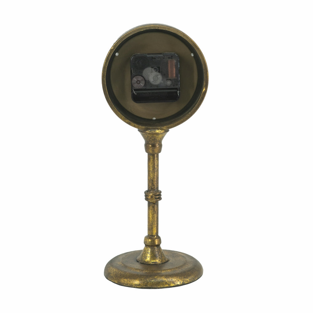  Vintage Inspired Gold Iron Table Clock、mySite、elrpsem3k