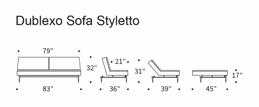 Dublexo Styletto Sofa Bed Dark Wood、mySite、neckold