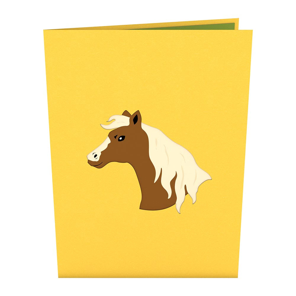 Horse Pop-Up Card、mySite、solidvoid