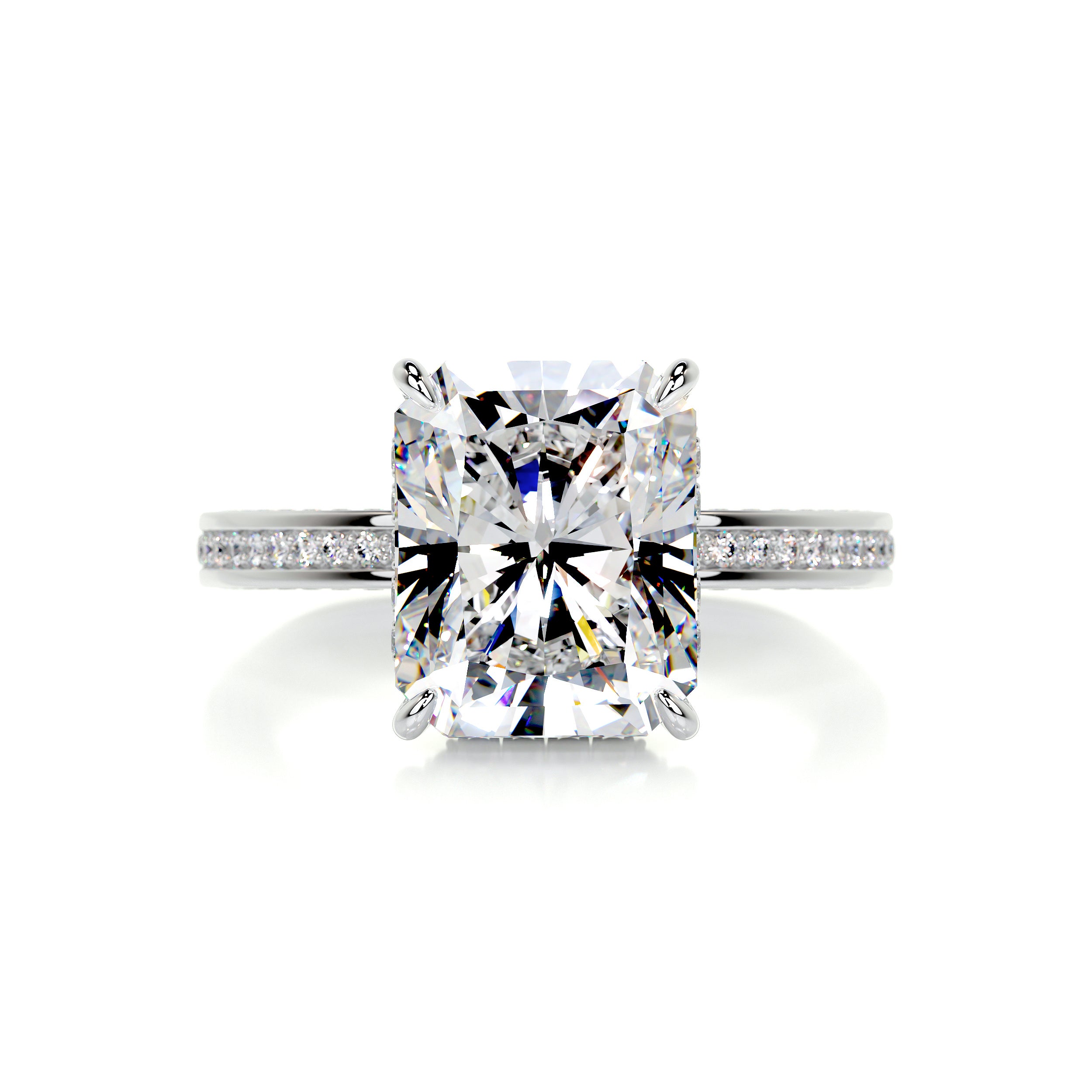 Pamela Moissanite & Diamond Ring -14K White Gold、mySite、hinf8tx79