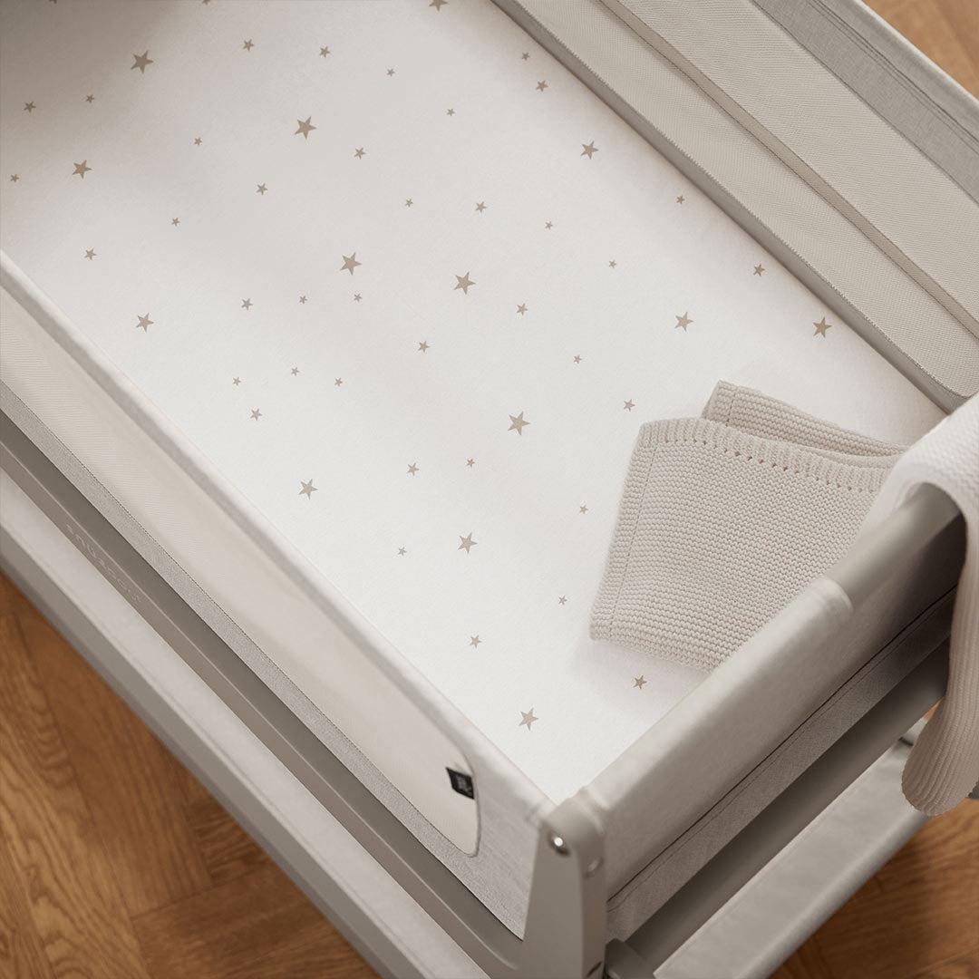  Snuz Twin Pack Crib Sheets - White Star、mySite、merchandisen