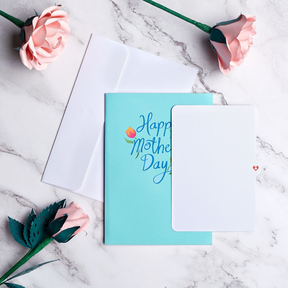 Mother's Day Tulips Pop-Up Card、mySite、solidvoid